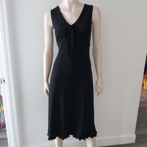 Black unlined dress